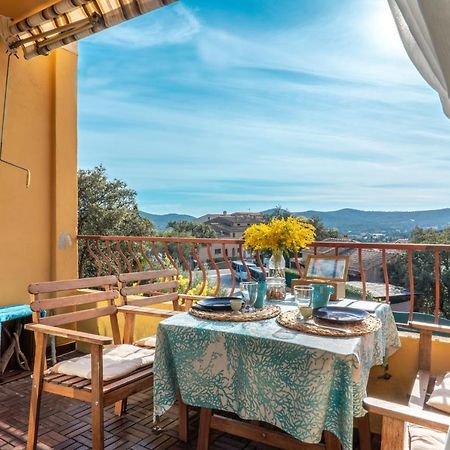 L'Odyssee Provencale, Un Duplex De Charme De 2 Chambres Au Pied Du Village Medieval De Bormes-Les-Mimosas, Offrant Des Prestations Haut De Gamme Et Une Superbe Vue Sur Le Massif Des Maures Zewnętrze zdjęcie